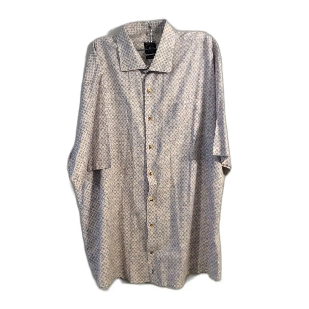 Johnnie O Top Shelf XXL mens print button down shirt short sleeve